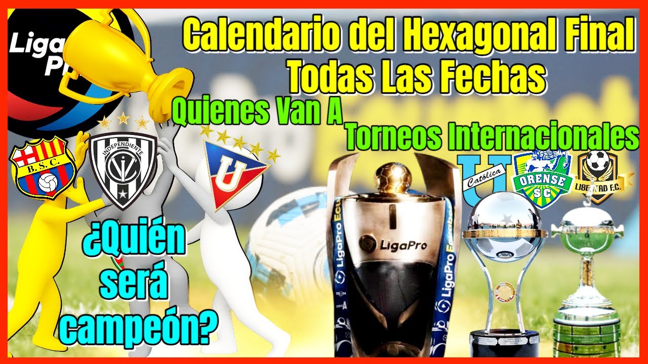🔴CALENDARIO COMPLETO DEL HEXAGONAL FINAL LIGAPRO ECUABET 2025 | CAMPEONATO ECUATORIANO 2025