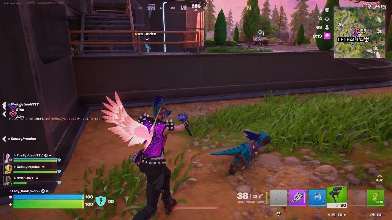 Fortnite when you fall off the rock like a noob
