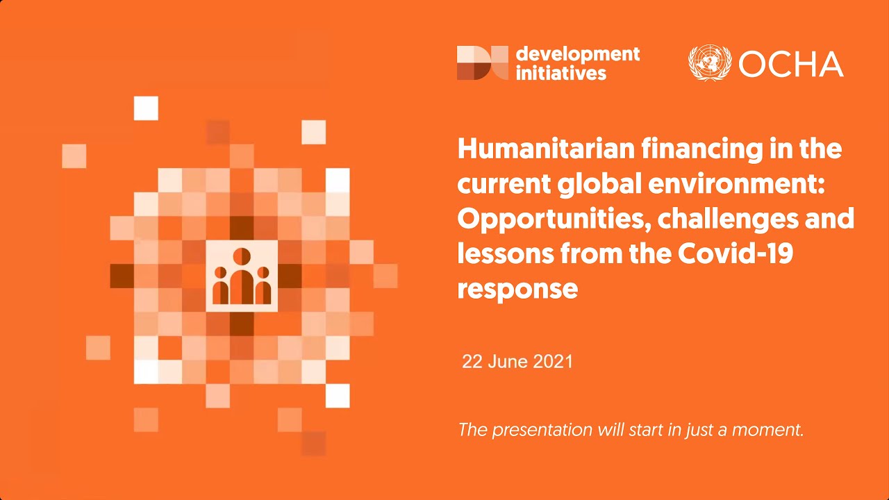 Humanitarian financing in the current global environment