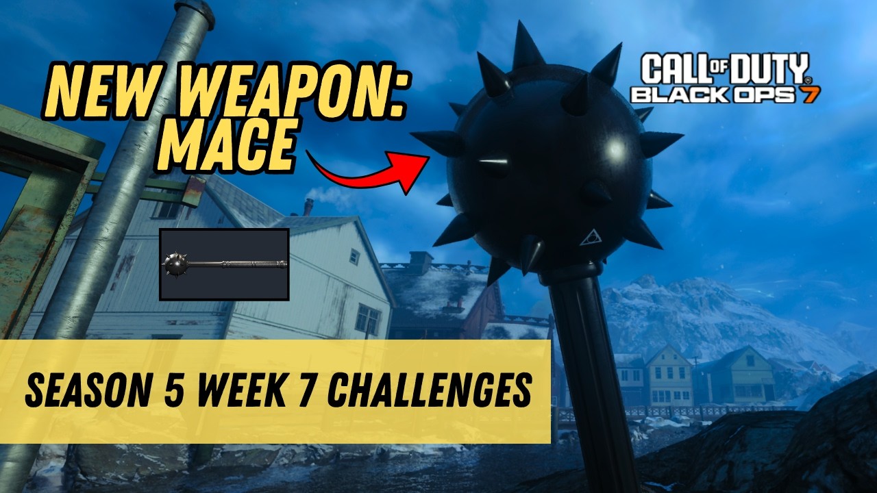 Unlocking the Mace Melee Weapon in Season 5 Week 7 Challenges! (BO 7 Zombies)