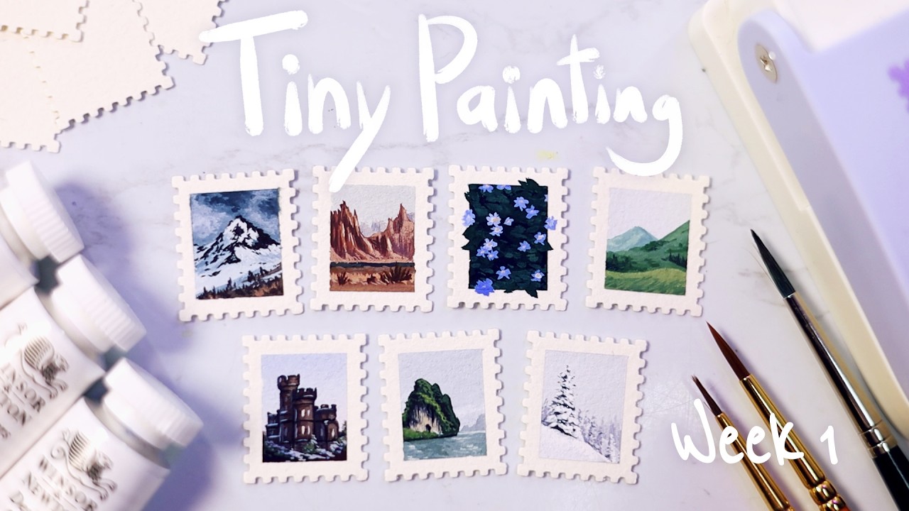 Painting Tiny Everyday for a Month | Week 1