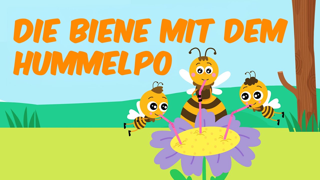 Die Biene mit dem Hummelpo | Kinderlied zum Mitsingen | Kindermusikwelt