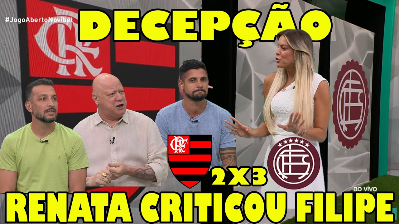 RENATA FAN CRITICOU FILIPE LUIS PELA ESCALAÇÃO QUE FEZ PARA INICIAR O JOGO CONTRA O LANÚS