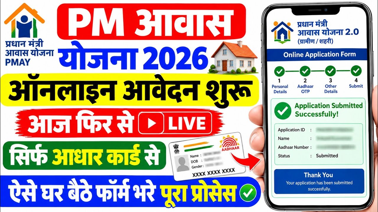 Pradhan Mantri Awas Yojana 2026 Online Apply | PMAY Apply Online 2026 | PM Awas Yojana Apply Online
