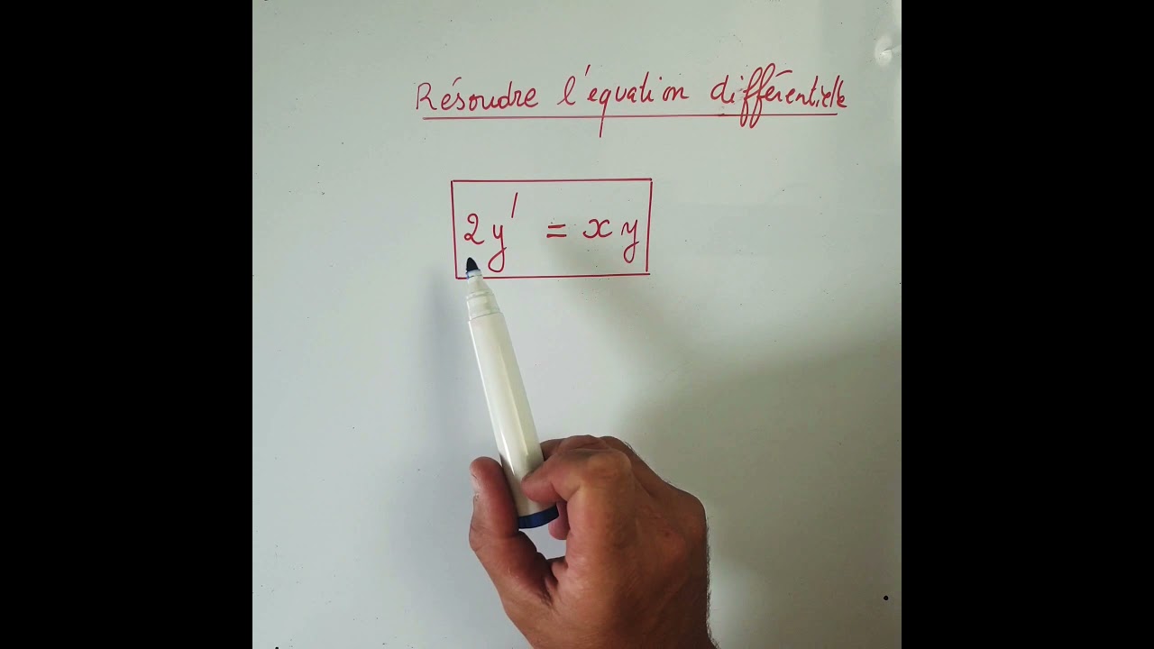 Equation différentielle à variables séparées - MATHS SUP MATHS SPE