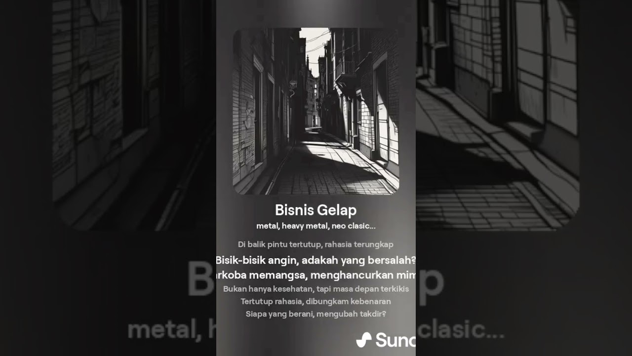 Bisnis Gelap #trashmetal #metal #neoclassicalmetal #musicgenre #ai #suno #heavymetal #lagumetal