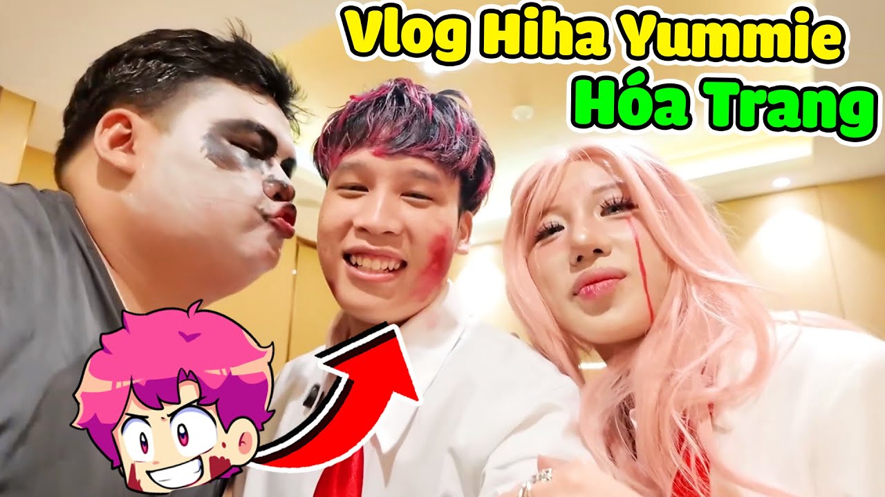 Hiha Hóa Trang Thành H1h4 Ngoài Đời ( Hiha & Yummie Vlog ) 😍