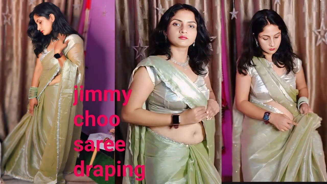 Jimmy Choo saree ko easy kaise draping kre || is trick se pahne ge to minto me ready ho jaoge