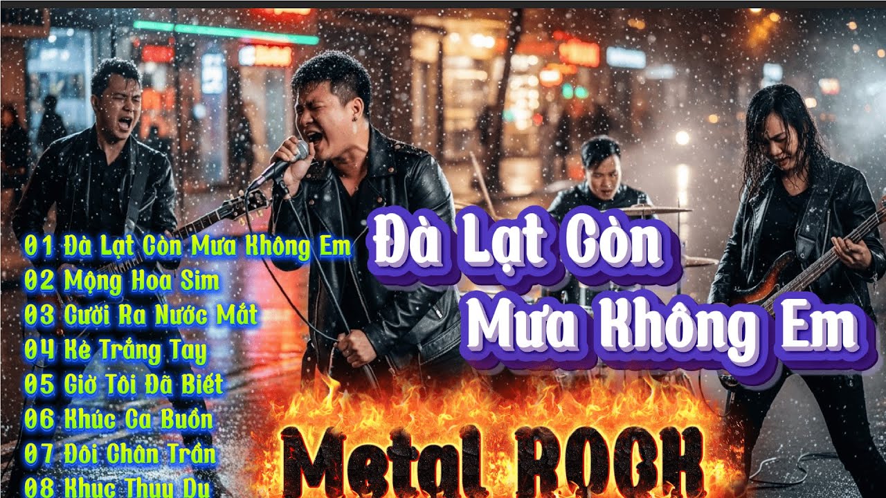 METAL ROCK  - QUÊN LỐI VỀ  -  ĐÀ LẠT CÒN MƯA KHÔNG EM,MỘNG HOA SIM