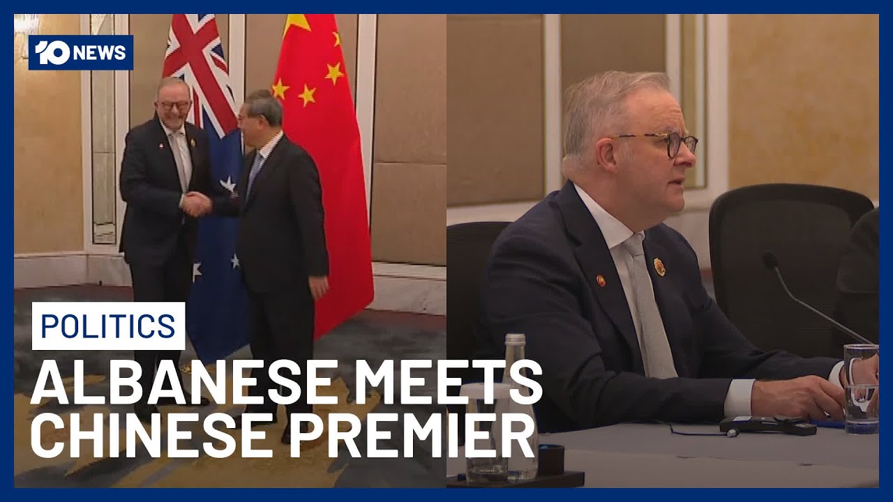 Anthony Albanese Meets With Chinese Premier At ASEAN Summit After Military Incident | 10 News