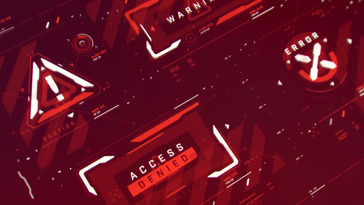 FUI / UI - Sci-fi warning labels set