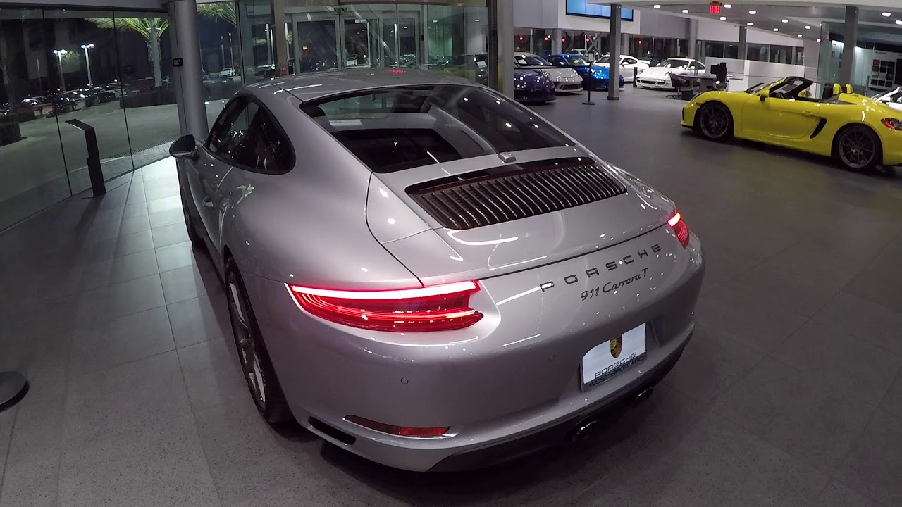 2018 GT Silver Porsche 911 Carrera T 370 hp @ Porsche West Broward