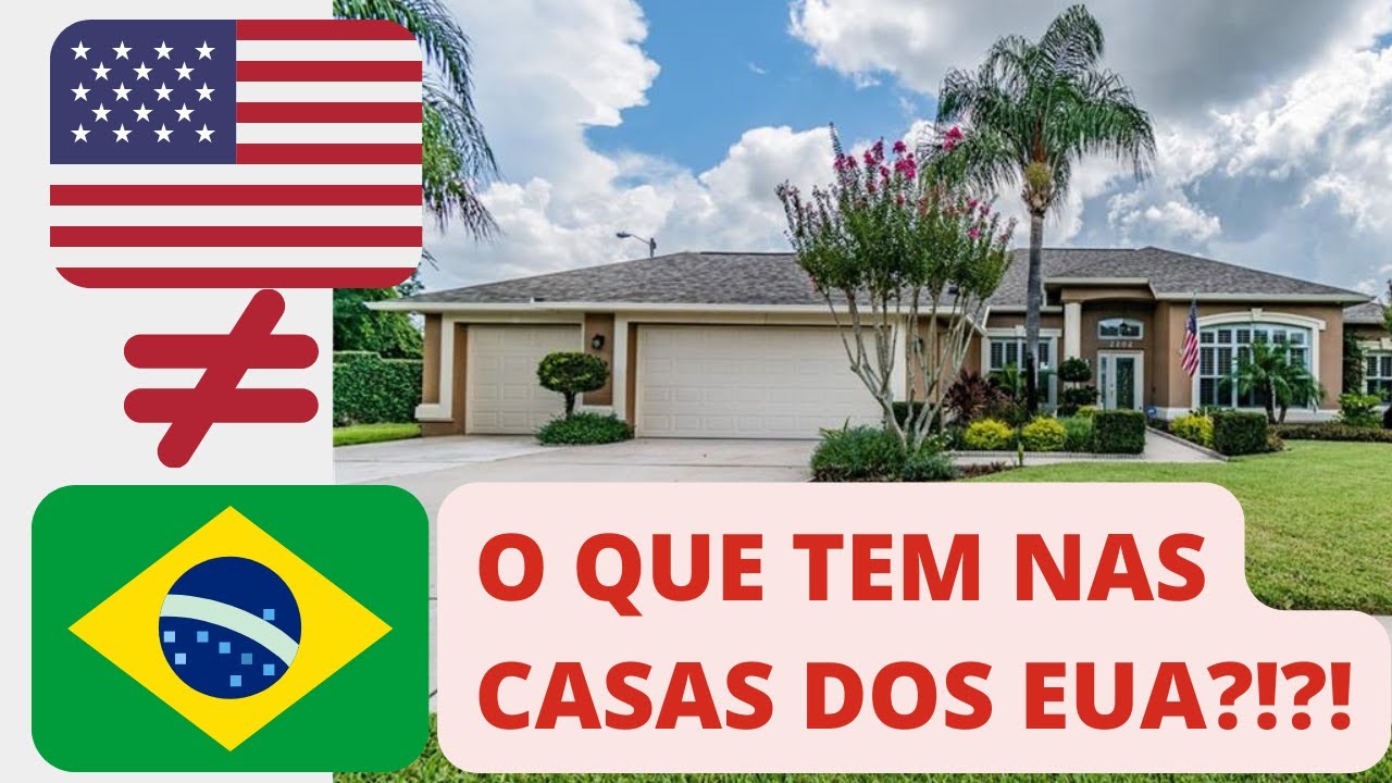 Minha Casa na Fl&oacute;rida! O QUE TEM DE DIFERENTE NAS CASAS DOS EUA? 🇺🇸 (Morar EUA vs Brasil em 2023 🇧🇷)
