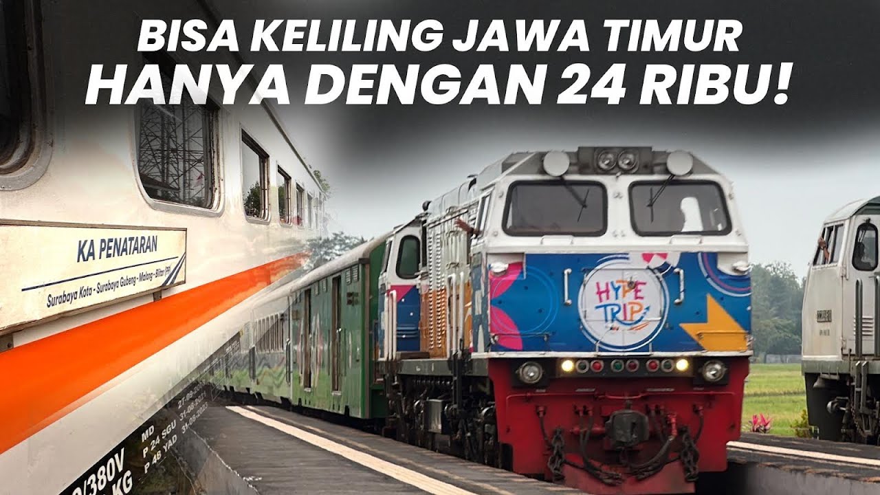 SERUNYA KELILING JAWA TIMUR CUMA 24K NAIK KERETA￼￼￼‼️Naik Kereta Dhoho Penataran Surabaya - Malang