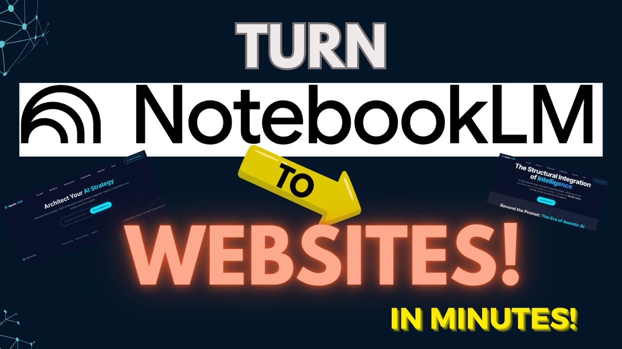 Convert NotebookLM Into a Stunning WEBSITE in minutes!
