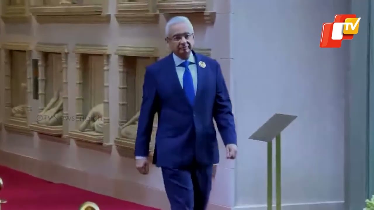 Egyptian Prez Abdel Fattah El&ndash;Sisi and PM of Mauritius Pravind Jugnauth arrives at Bharat Mandapam