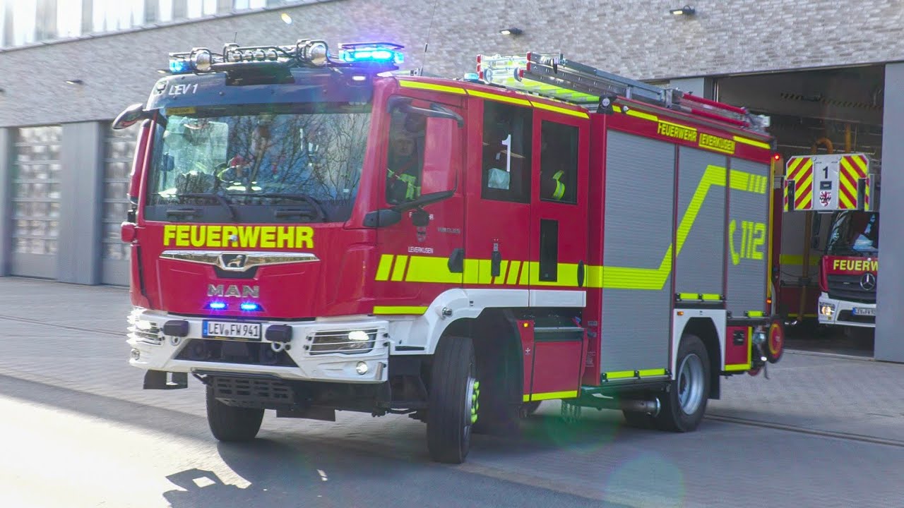 [NEUE HLF-GENERATION] Einsatzfahrten Berufsfeuerwehr Leverkusen