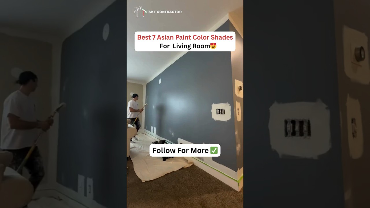 Best 7 Asian Paint Color For Living Room 😍... #best #asianpaints #colors #shades #livingroom #shorts
