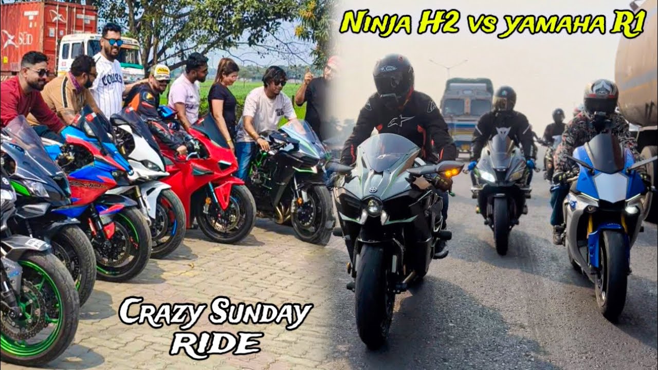 Itna Loud SuperBike Sound Kabhi nhi Suna Hoga 🤯 50+ SuperBike | NINJA H2 VS YAMAHA R1 |