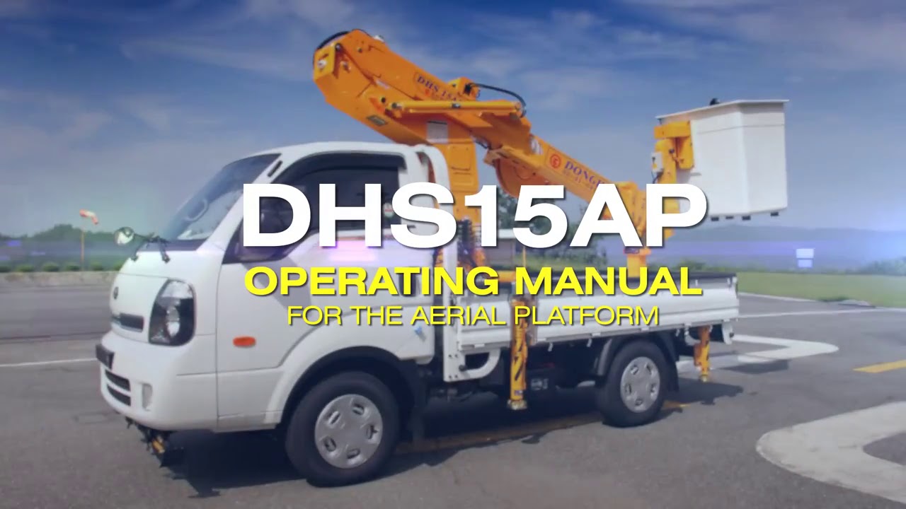 TRUCK MOUNTED AERIAL WORK PLATFORM DONGHAE MANLIFT TELESCOPIC BOOM