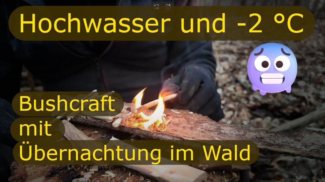 Übernachten im Wald bei -2 °C 🥶