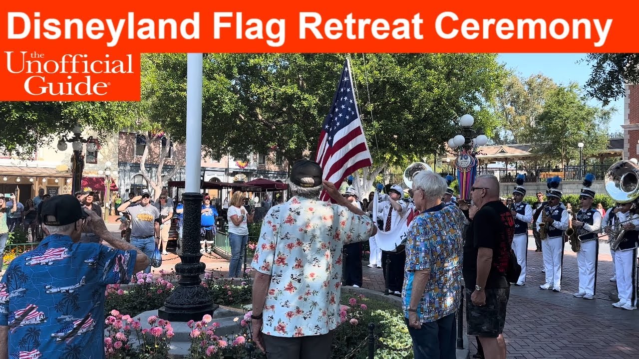 Disneyland Flag Retreat Ceremony 2025 4K