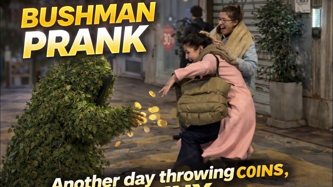 Bushman prank: Couldn’t believe it 😂🌿 #bushmanprank #hilarious #lol