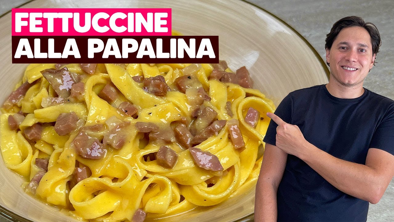 Fettuccine alla PAPALINA: la RICETTA ORIGINALE romana e i trucchi dello Chef
