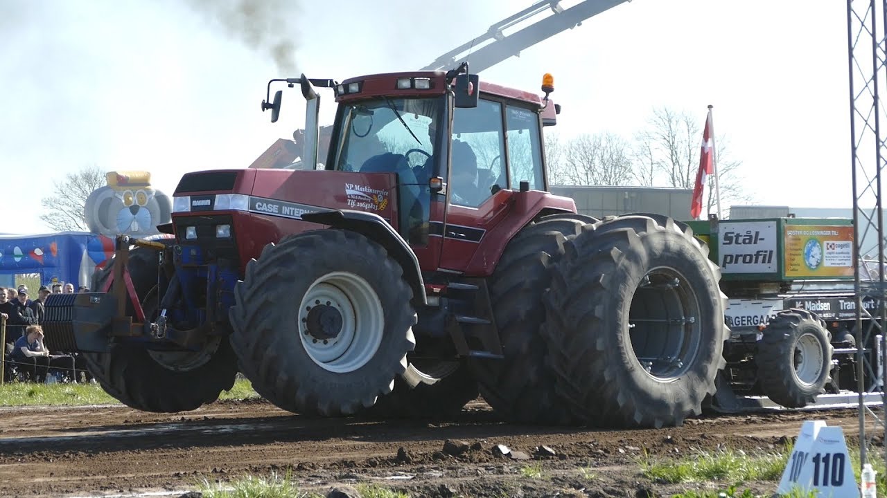 Case IH 165, 210, 240, 7120 & 7250 Pulling The Heavy Sledge in Hobro | Tractor Pulling Denmark