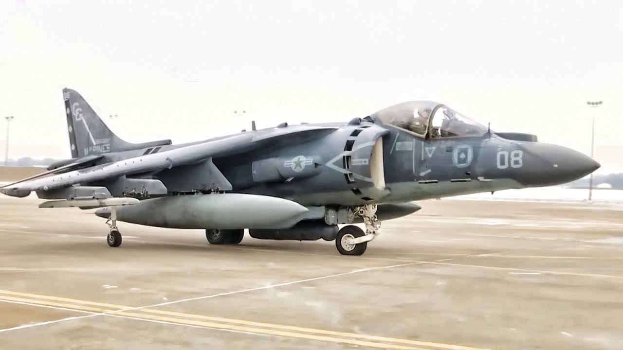 AV-8B Harriers Join F-16 Falcons In Cold Weather Training