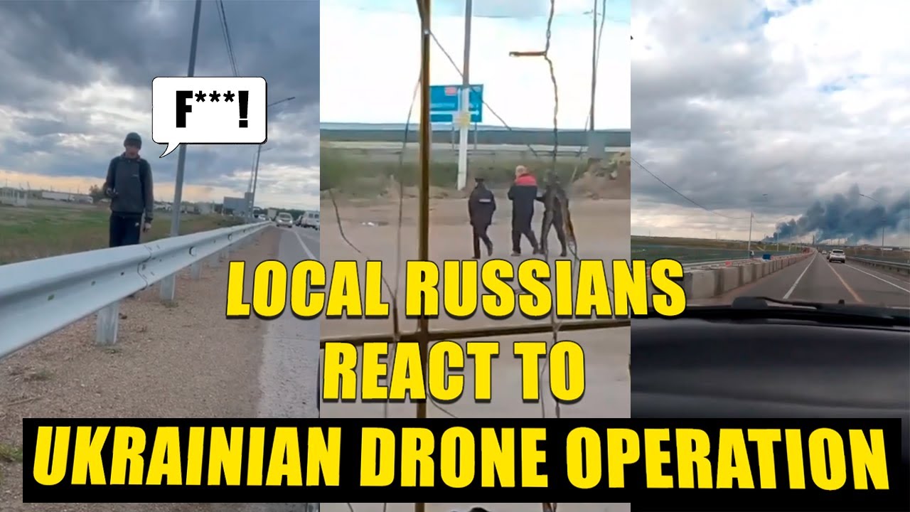 Russians React To Ukrainian Drones Hitting RU Air Base 5500 km Deep In Siberia