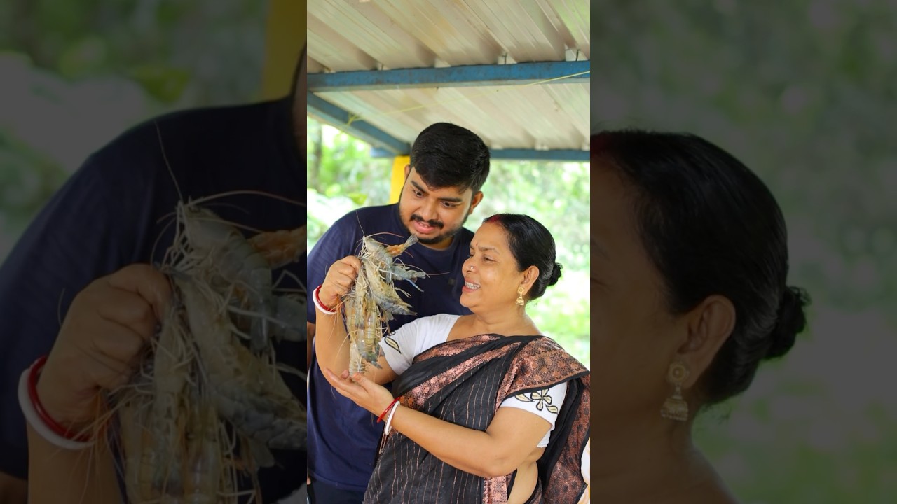 তেলনি চিংড়ি । Telani Chingri Recipe #shorts #chingri #prawns #curry #chaatrecipe