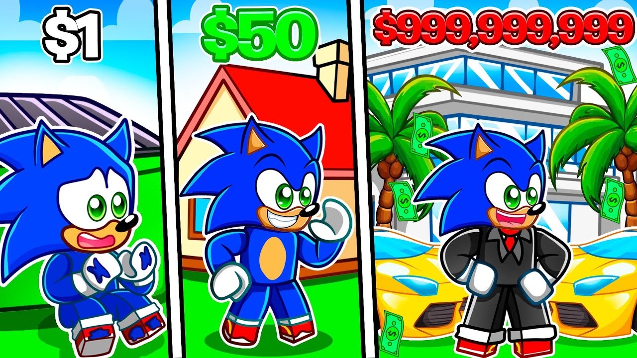 Homeless Sonic Buys A RICH ROYAL HOUSE...