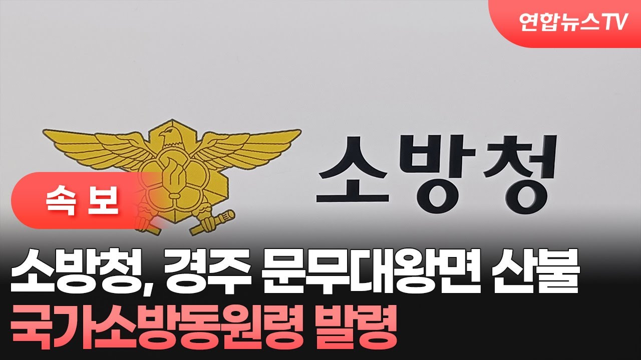 [속보] 소방청, 경주 문무대왕면 산불 국가소방동원령 발령 / 연합뉴스TV (YonhapnewsTV)