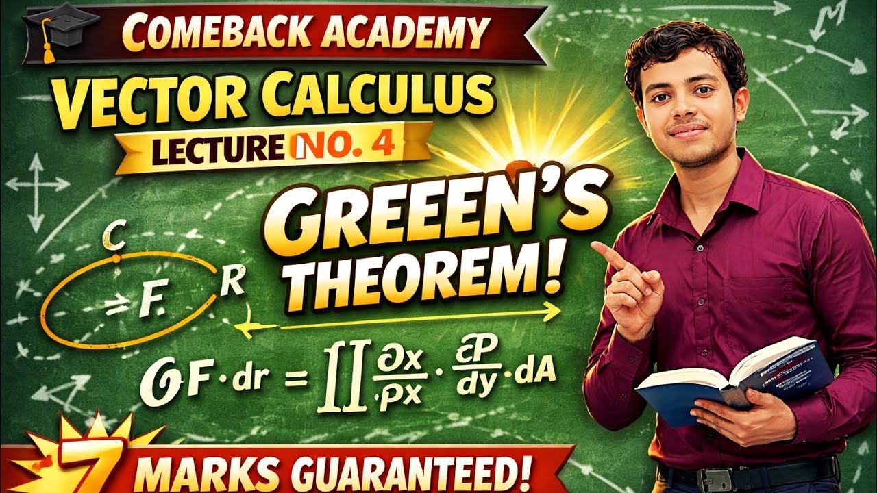 Vector calculas Green theorem part 2