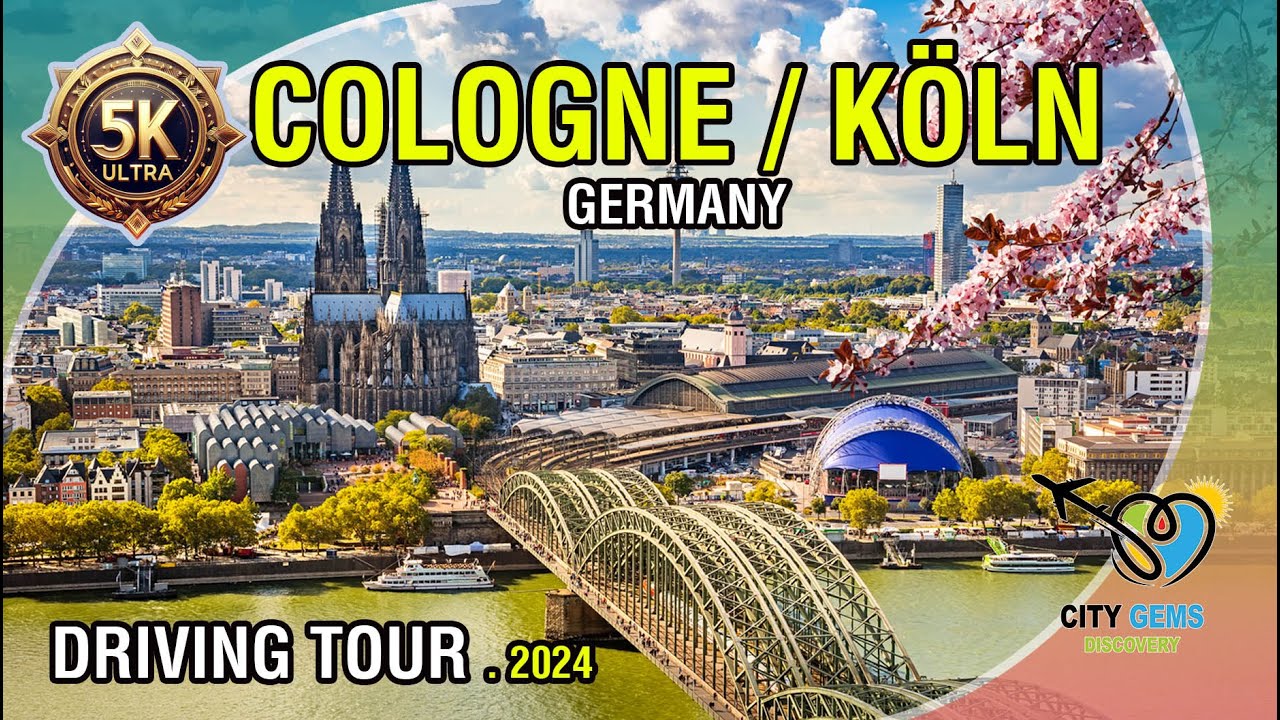 🌟Driving Tour🌟through Cologne(Köln), Germany's Iconic Landmarks . 5K Ultra . Neu 2024