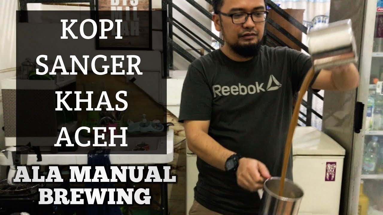 CARA MEMBUAT KOPI SANGER, KOPI SUSU TARIK KHAS ACEH PAKAI MOKAPOT