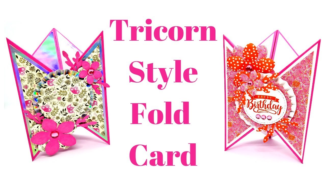 Tricorn Style Fold Card | Original Design | Mixed Up Craft