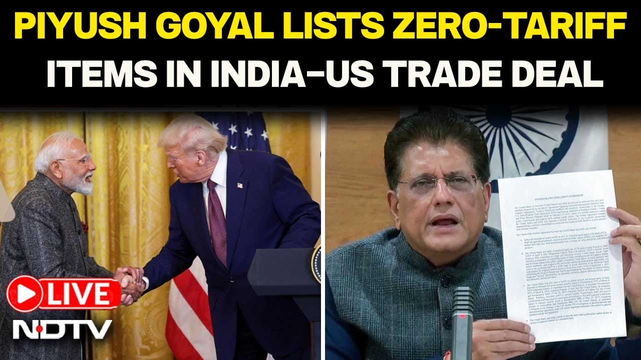 Piyush Goyal LIVE | India US Trade Deal Details | Piyush Goyal On Trade Deal | Piyush Goyal Speech
