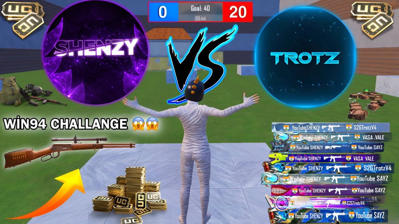 SHENZY VS TROTZ🔥WIN94 CHALLANGE 1M SUBSCRIBES YOUTUBER CHALLENGED ME😱SAMSUNG, A7, A8, J2,J3,J4,J5,