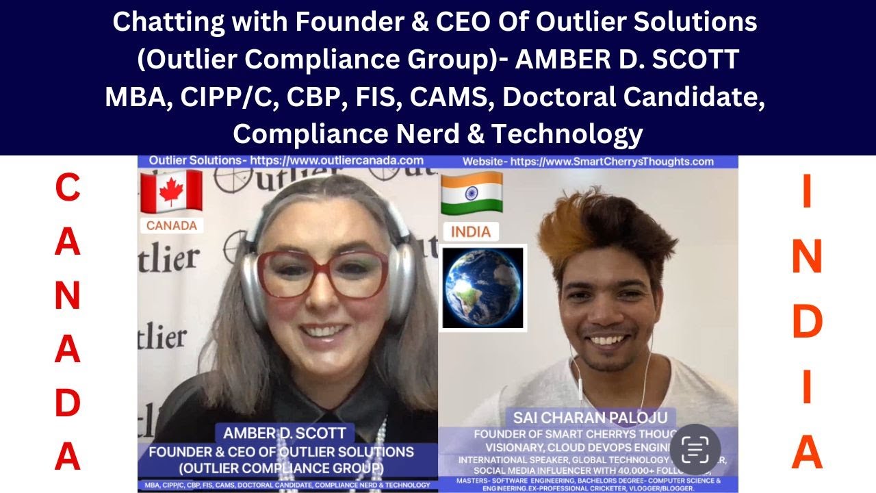 Chatting with Founder & CEO Of Outlier Solutions (Outlier Compliance Group)- Amber D. Scott | #Sai