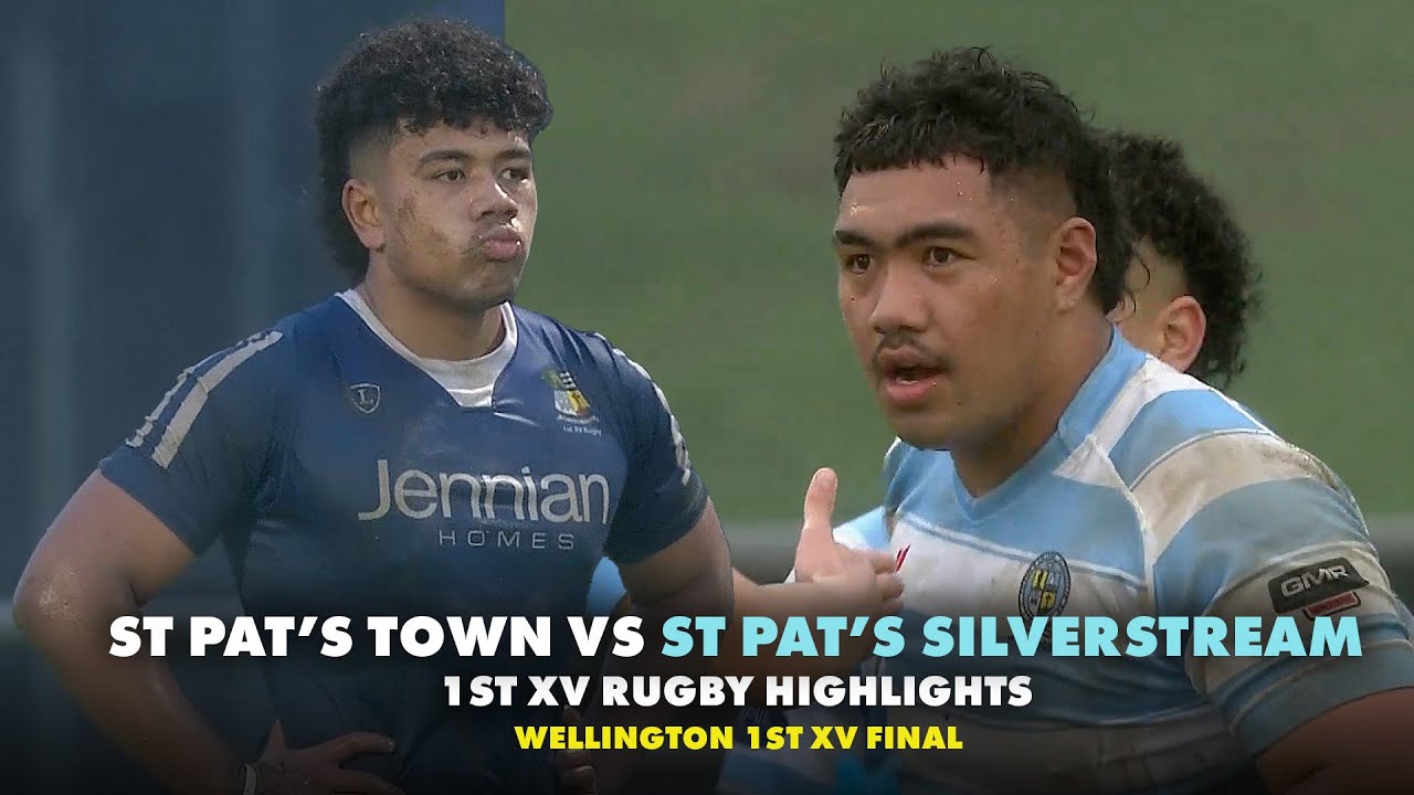 Brutal rugby in wet conditions | St Pat's Town vs Silverstream | Wellington 1st XV Final Highlights