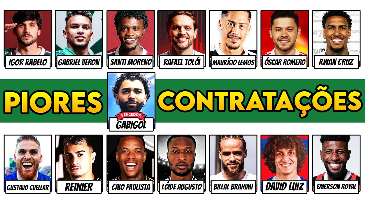 Todas as PIORES CONTRATAÇÕES de 2025 do FUTEBOL BRASILEIRO Explicadas em 25 Minutos