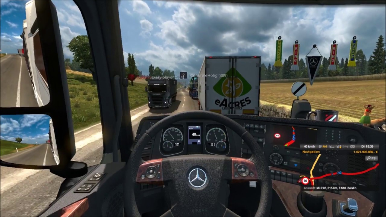 ETS2-MP | OVERTAKING on CALAIS-DUISBURG Compilation
