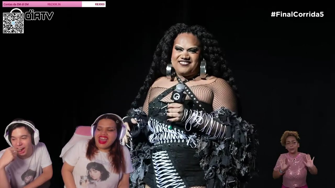mdmDaiane e Veronika Volt reagindo FINAL AO VIVO - CORRIDA DAS BLOGUEIRAS 5 | Diva Depressão