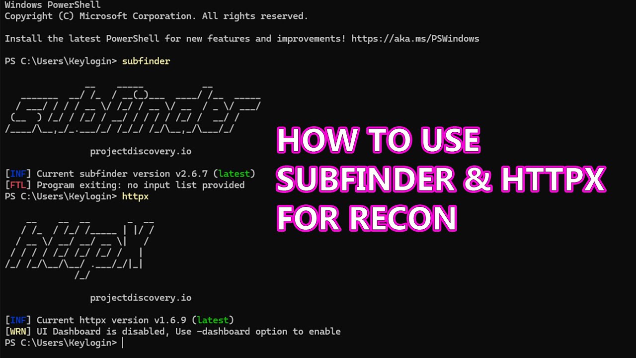 Как использовать Subfinder и  