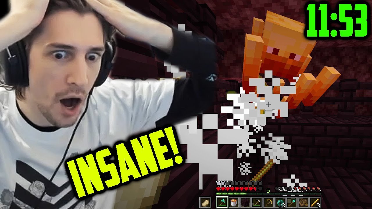 xQc Reacts to NEW Minecraft 1.16.1 Speedrun World Record (11:53)