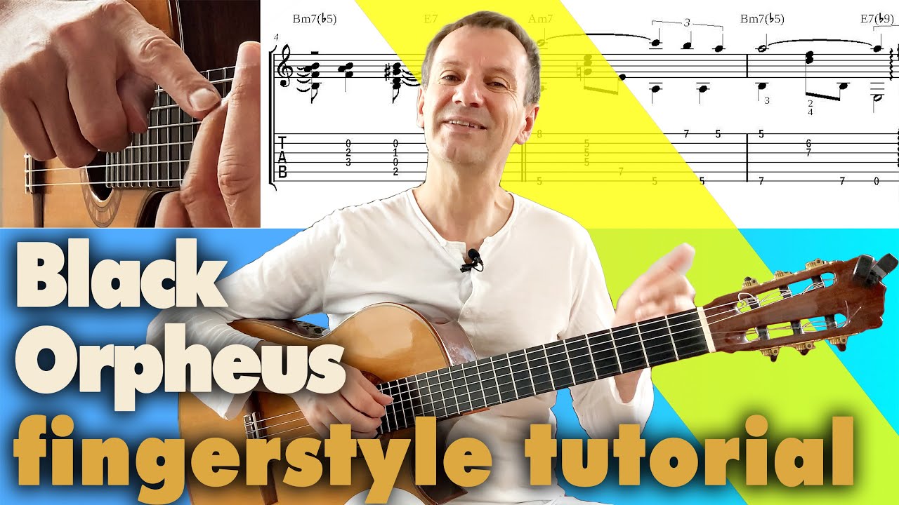 Black Orpheus guitar TAB TUTORIAL Manha de Carnaval LESSON