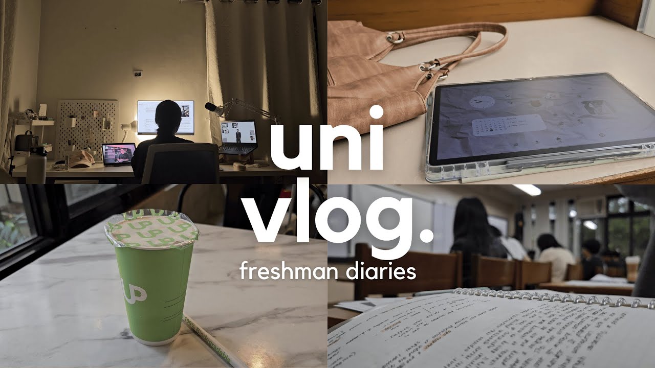 uni vlog 💻 studying in library, coffee pick-ups, productive week, quizzes