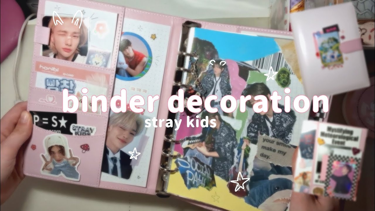 New Stray Kids binder decoration | Украшение биндера стрей кидс